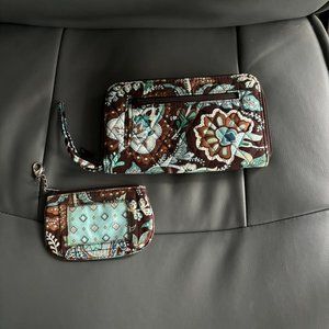 Set of 2 wallet and coin purse
